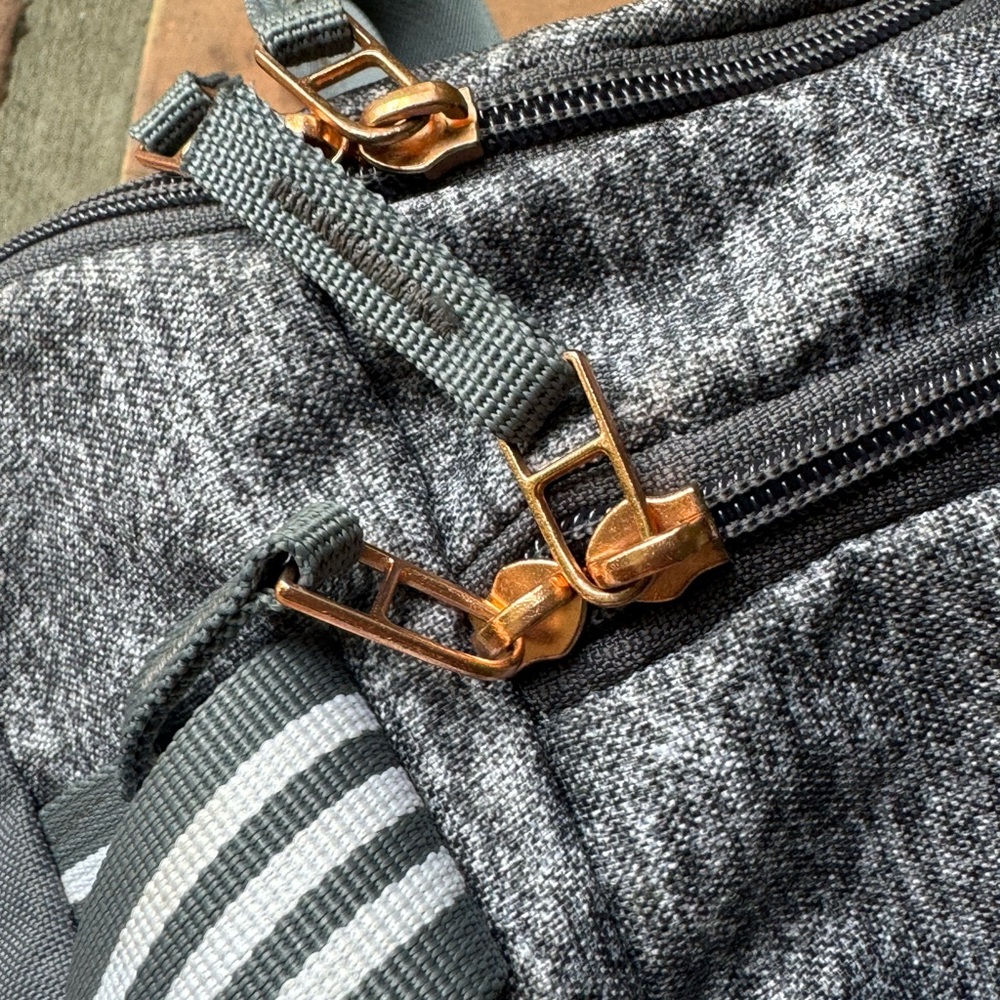 Adidas Two-Tone Gray Duffel Bag - Picture 5 of 7